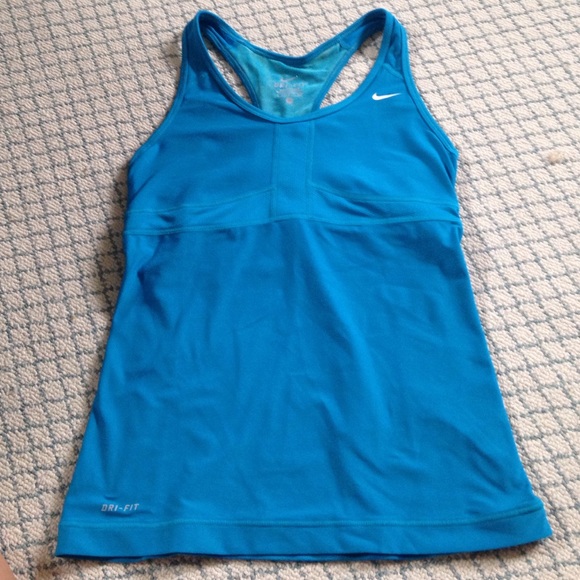 Blue Dri-fit tank