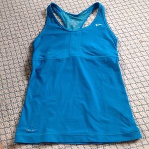 Blue Dri-fit tank