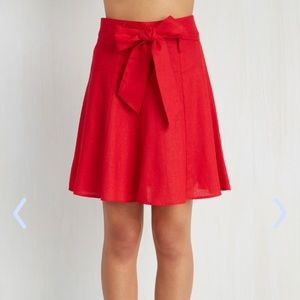 NWOT Musee Matisse Skirt in Crimson