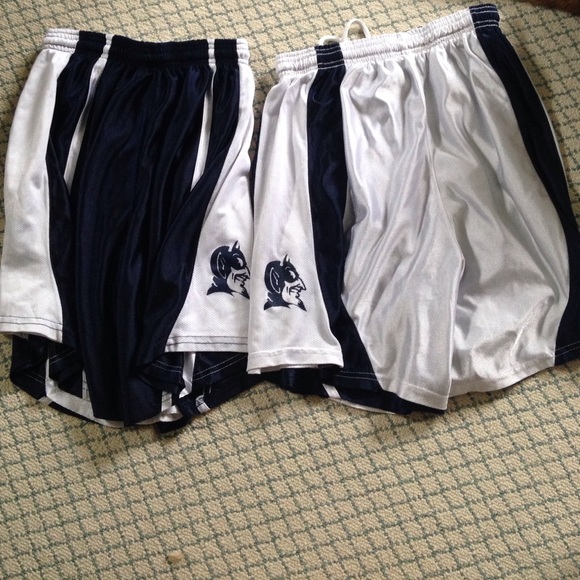 2 pairs reversible Blue Devils shorts