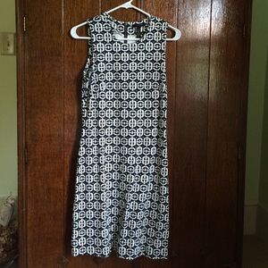 Navy & White Banana Republic Dress