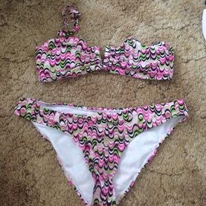 F21 patterned swimsuit