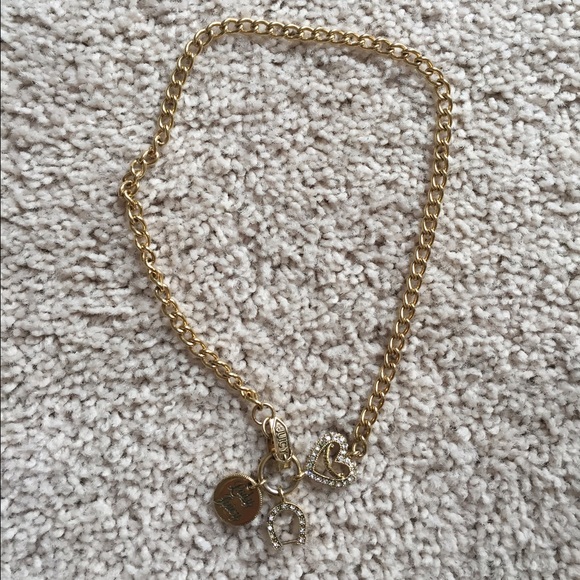 Juicy couture gold necklace