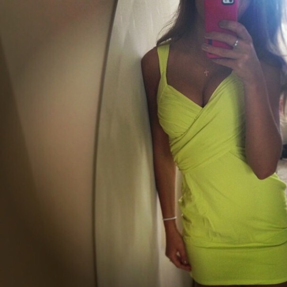 Lime beach dress