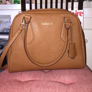NWOT brown structured Calvin Klein