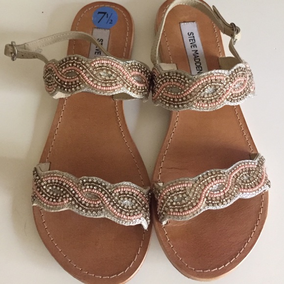 Steve Madden beaded sandals