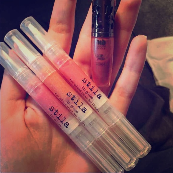 Stila lip glaze and urban decay lip junkie plump