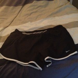 Black nike running shorts