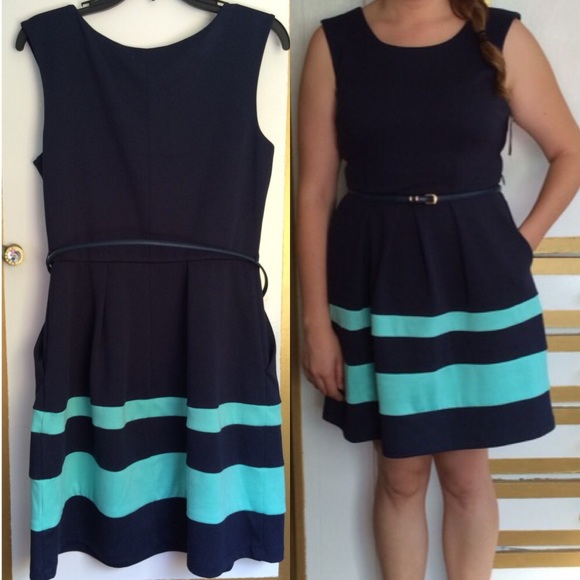 🚫SOLD🚫Blue Dress with Pockets 🎉HP🎉 - Picture 2 of 4