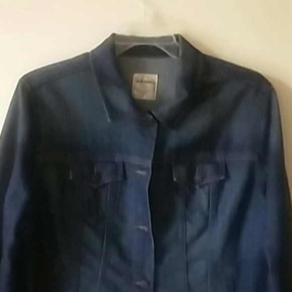 Old navy Blue Jean Denim Jacket Womenxx Lg - Picture 3 of 4