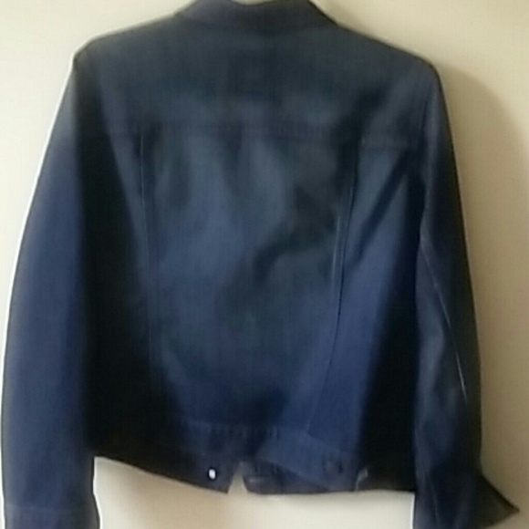 Old navy Blue Jean Denim Jacket Womenxx Lg - Picture 4 of 4