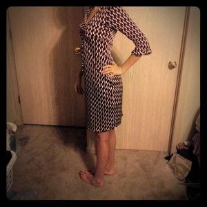 Black an white dress