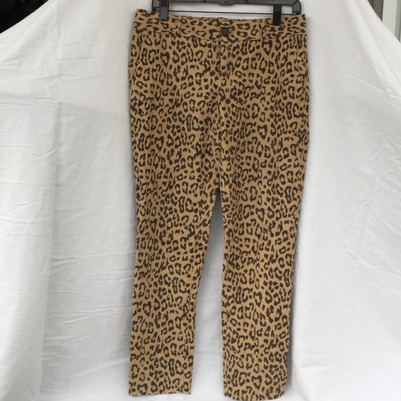 Leopard print BR ankle pants, Camden Pant WMN SZ 4