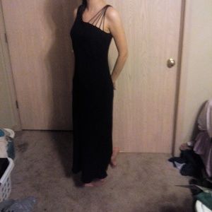 Black evening gown