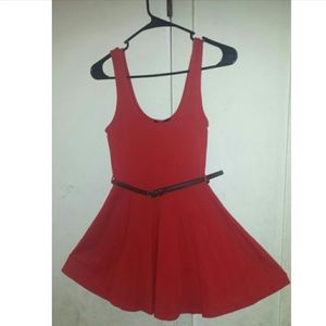 Forever 21 red fit & flare dress