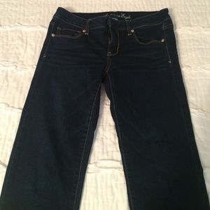 dark denim skinny jeans