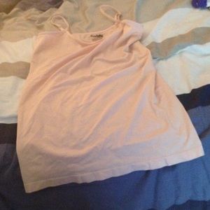 Peach colored spaghetti strap top