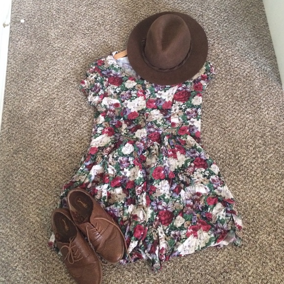 Vintage Floral Romper