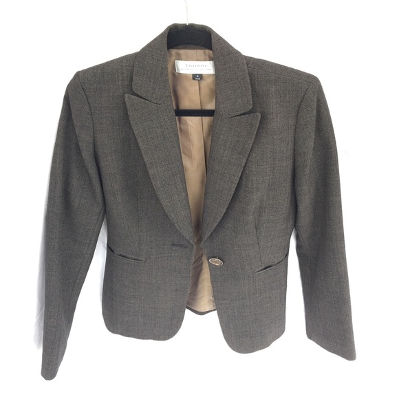 Gorgeous brown Tahari Suit Jacket Size 4