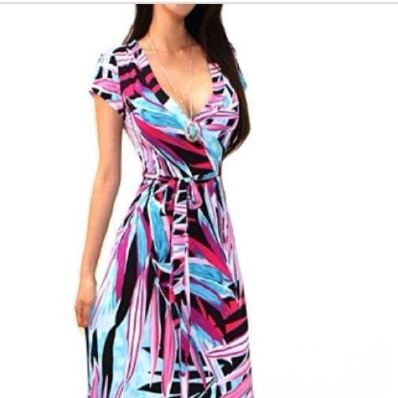 Colorful trendy maxi