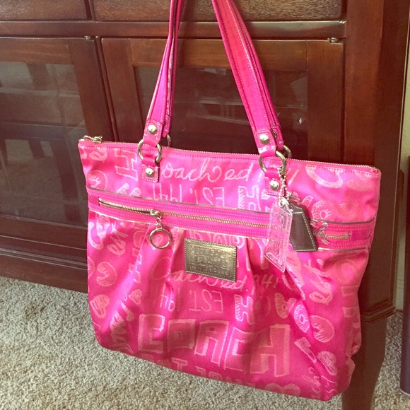 Authentic Coach Poppy Pink Handbag