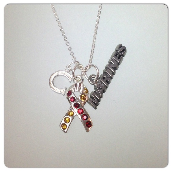 Swarovski Awareness Ribbon Necklace - Marine Pride