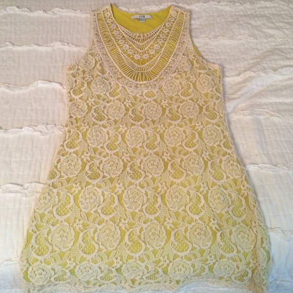 lime green dress with cream lace