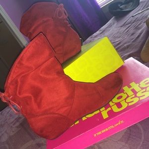 Red Suede Booties!