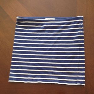 Navy and White mini skirt