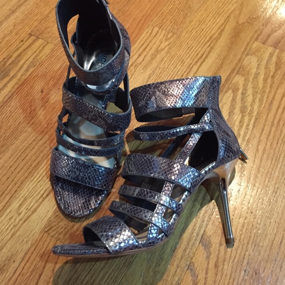 Michael Kors Python high heeled shoes size 9 - Picture 1 of 4