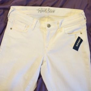 White Rockstar jeans