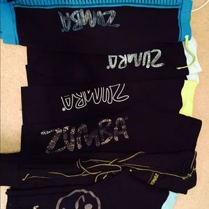Lot of 6 zumba pants