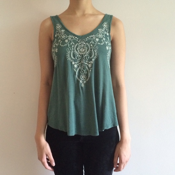 Embroidered Tank Top - Picture 1 of 2