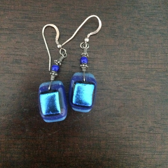Blue earrings - Picture 1 of 3