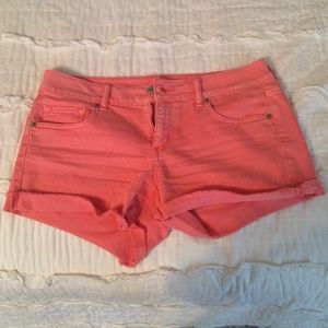 coral shorts