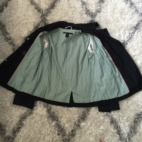 Marc Jacobs Navy peacoat with cute heart lining - Picture 3 of 4