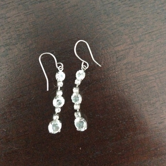 Diamond earrings.