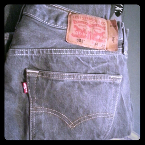 Worn 501 jeans