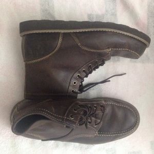 NEVER WORN BASS MENS BROWN LEATHER BOOTS