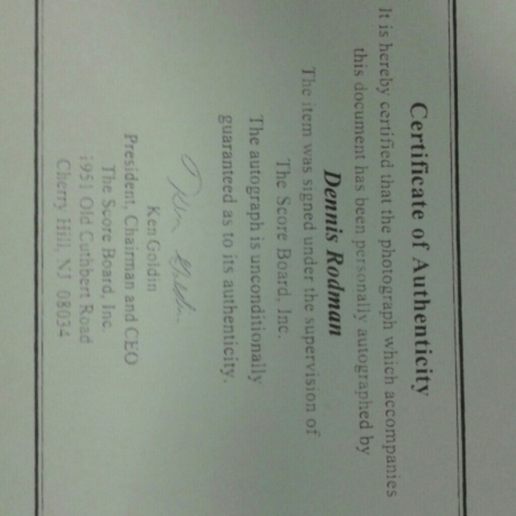 Dennis Rodman Autographed book - Picture 3 of 4