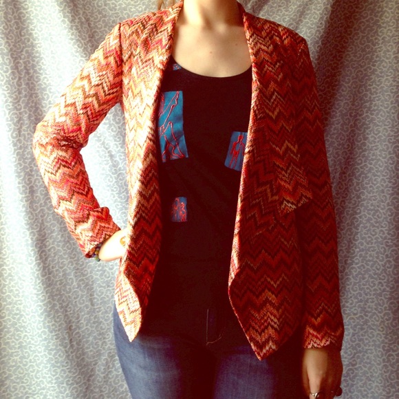 Missoni style chevron print jacket by Anthracite - Picture 1 of 3
