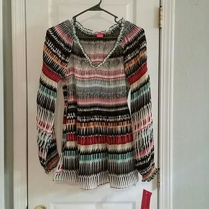 Nwt Sunny Leigh multi color blouse