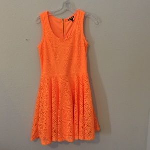 Express orange dress