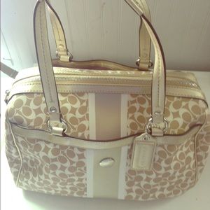 Gold Coach Handbag