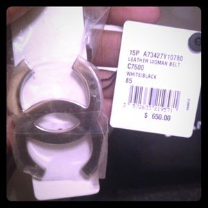 White Chanel Belt BRAND NEW