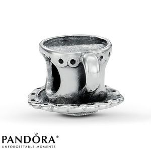 PANDORA teacup and airplane charm