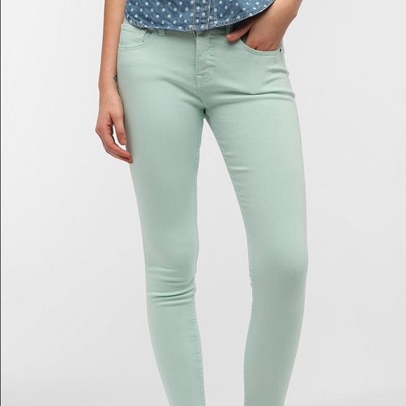 Teal Mid Rise BDG Jeans