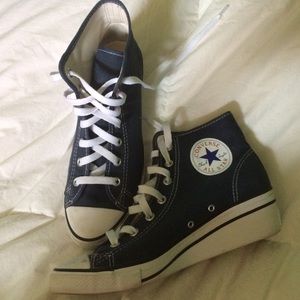 Converse Navy Blue Wedge