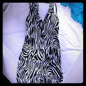 Black and white jumpsuit