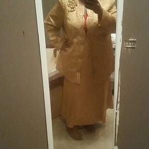 Rust wedding or banquet attire